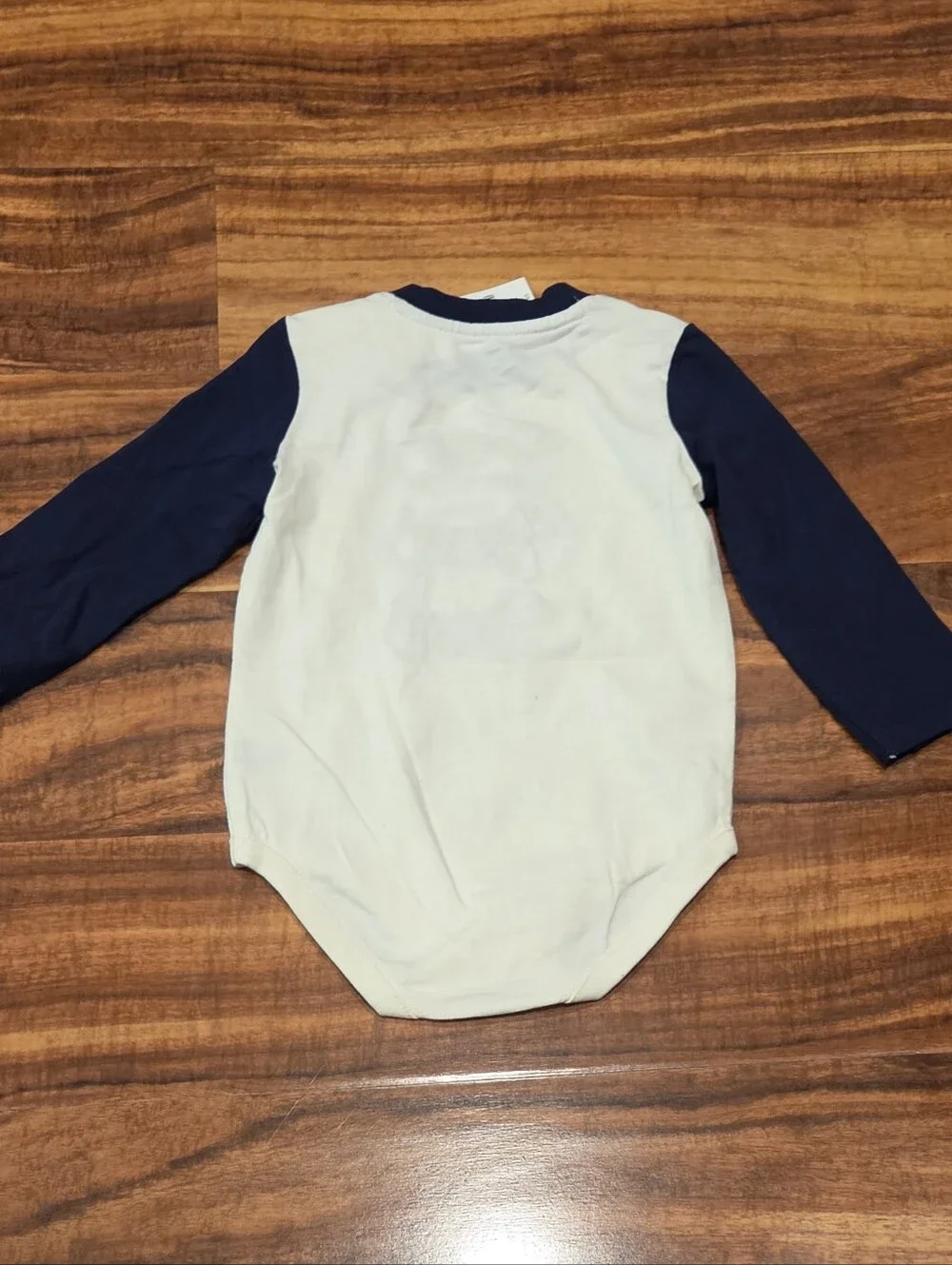 Gymboree NWT 12-18 Months Cream and Navy Holiday Dachshund Bodysuit & Socks (2)